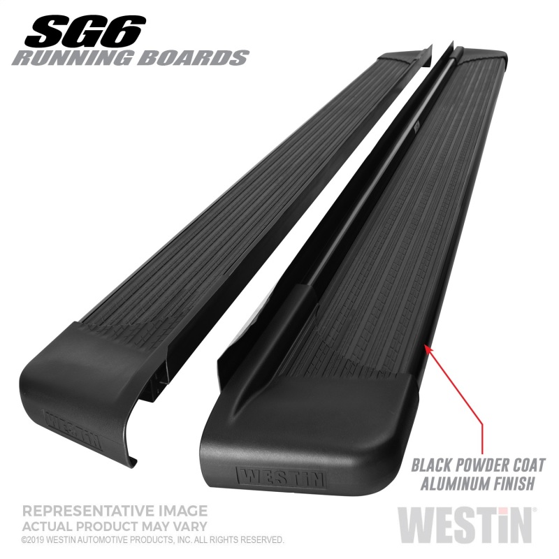 Westin SG6 Black Aluminum Running Boards 79 in - 27-64735
