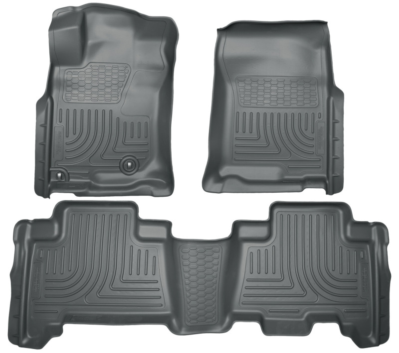 Husky Liners 10-12 Toyota 4Runner/Lexus GX460 WeatherBeater Combo Black Floor Liners - 98571