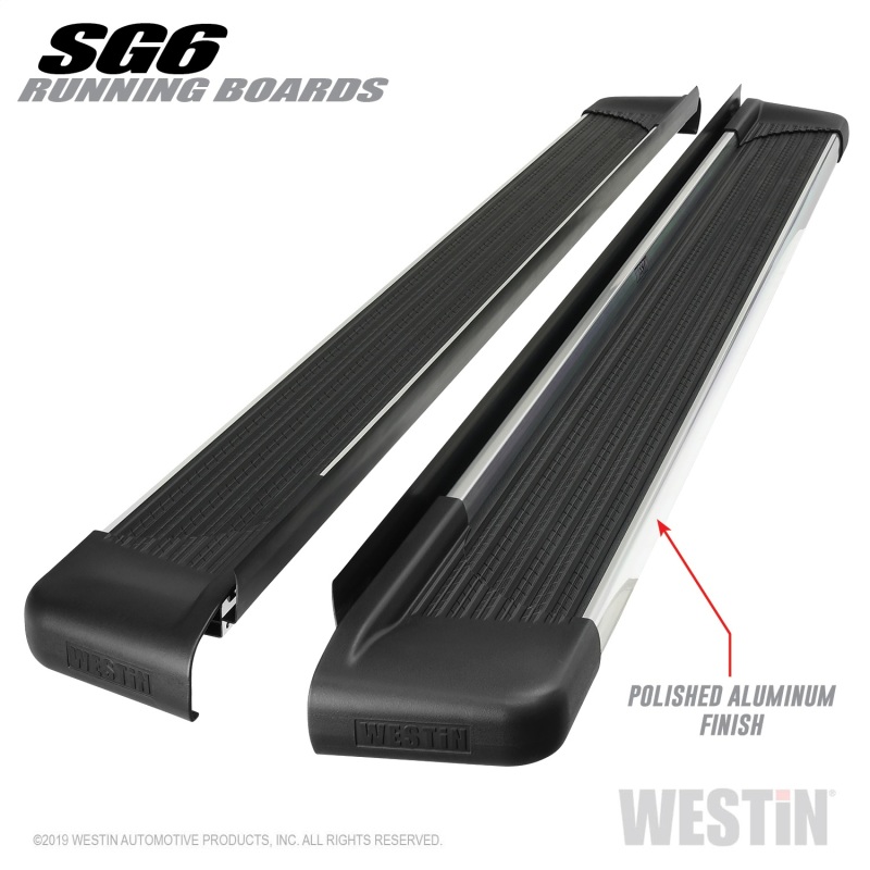 Westin SG6 Polished Aluminum Running Boards 85.50 in - 27-64750