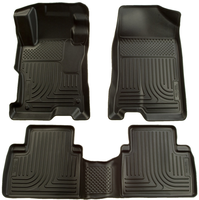 Husky Liners 07-12 Nissan Altima (Non-Hybrid) WeatherBeater Combo Black Floor Liners (1pc. 2nd Row) - 98601