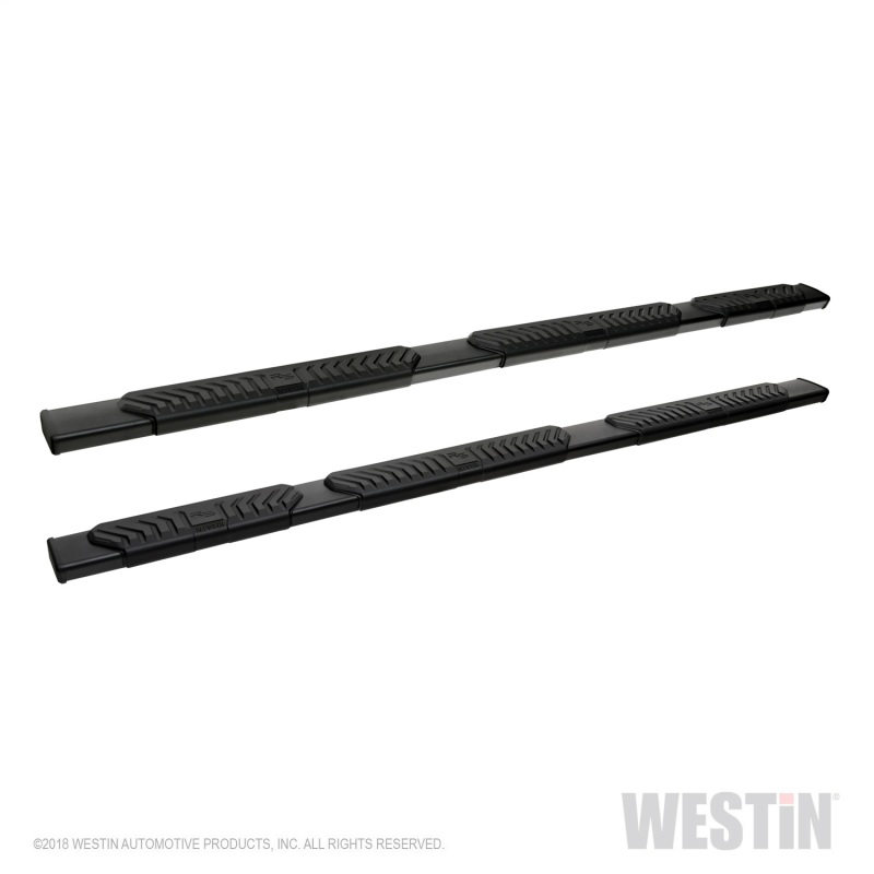 Westin 19-21 Dodge/Ram 1500 Crew Cab (5.5ft Bed) Wheel to Wheel Nerf Step Bars - Black - 28-534725