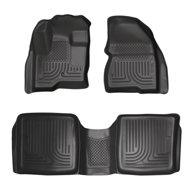 Husky Liners 09-12 Ford Flex/10-12 Lincoln MKT WeatherBeater Combo Black Floor Liners - 98741