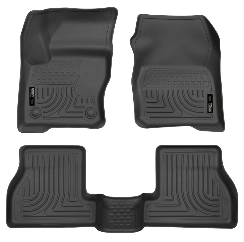 Husky Liners 2012 Ford Focus (4DR/5DR) WeatherBeater Combo Black Floor Liners - 98771