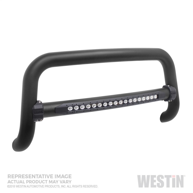 Westin 2019 Ram 1500 (Excl. Classic and Rebel) Contour LED DRL Bull Bar - Textured Black - 32-31125T-L