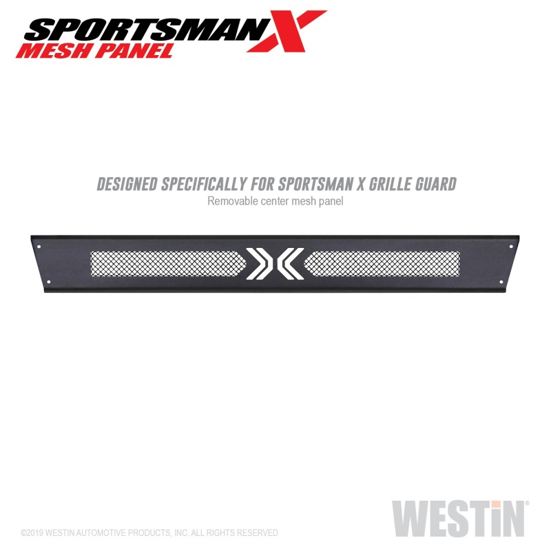 Westin 15-19 Ford F-150/14-20 Toyota Tundra Sportsman X Mesh Panel - Textured Black - 40-13025