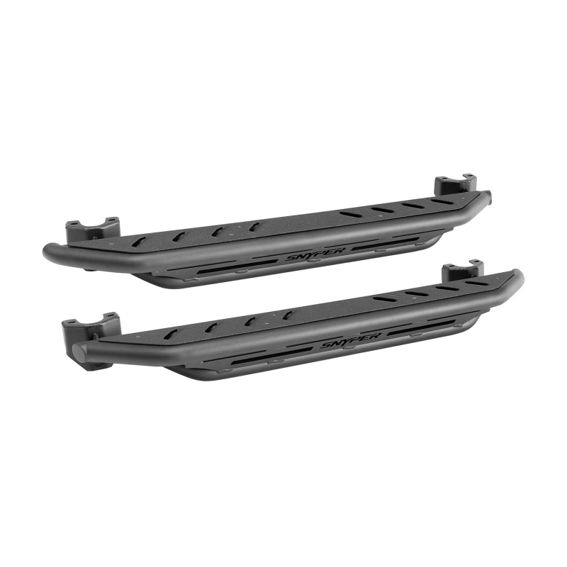 Westin/Snyper 07-17 Jeep Wrangler Triple Tube Rock Rail Steps - Textured Black - 42-6005