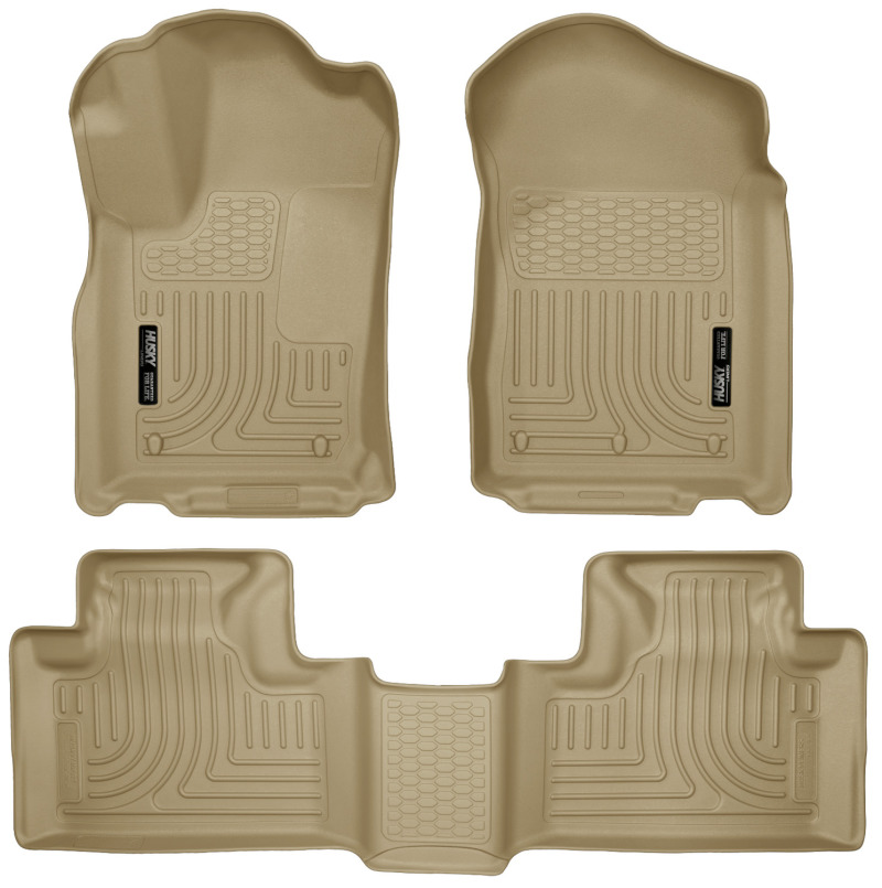 Husky Liners 11-13 Dodge Durango / 11-13 Jeep Grand Cherokee WeatherBeater Combo Tan Floor Liners - 99053