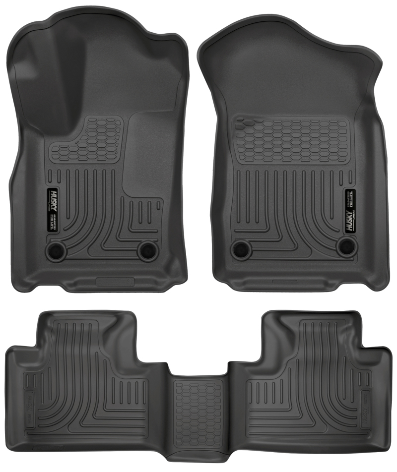 Husky Liners 16 Dodge Durango/Jeep Grand Cherokee Weatherbeater Black Front & 2nd Seat Floor Liners - 99151