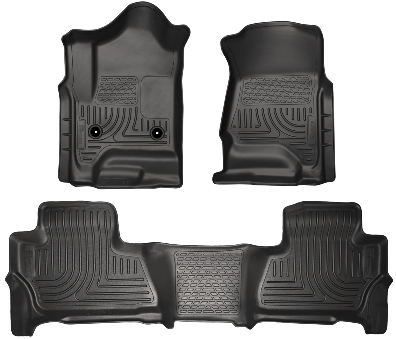 Husky Liners 2015 Chevy/GMC Suburban/Yukon XL WeatherBeater Combo Black Front&2nd Seat Floor Liners - 99211