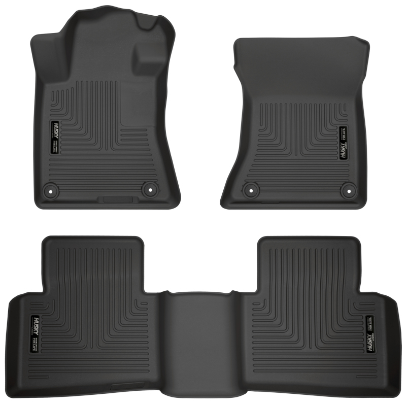 Husky Liners 2019-2020 Nissan Altima WeatherBeater Black Front & Second Seat Floor Liner - 99381