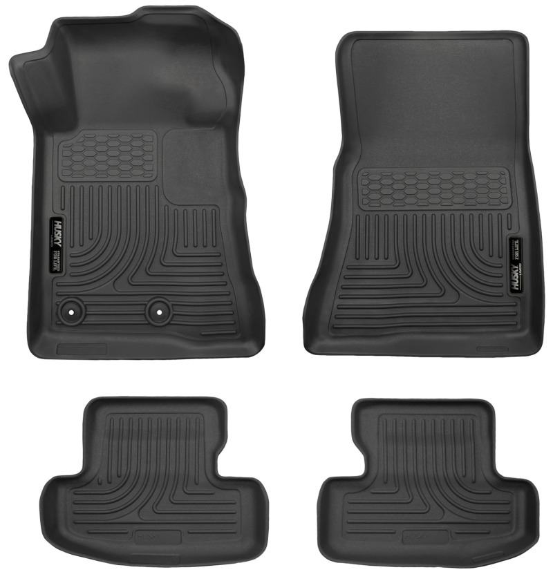 Husky Liners 2015 Ford Mustang WeatherBeater Black Front & Second Seat Floor Liner - 99371