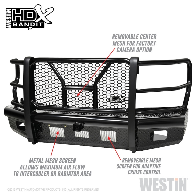 Westin/HDX Bandit 17-19 Ford F-250 / F-350 Front Bumper - Textured Black - 58-31125