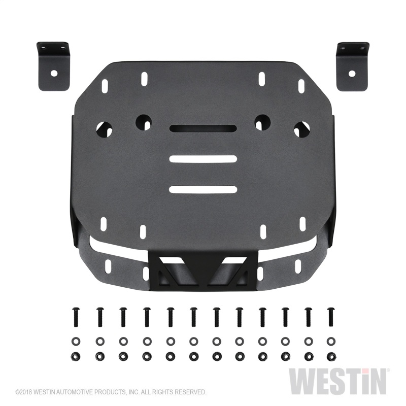 Westin 18-19 Jeep Wrangler JL WJ2 Spare Tire Relocator - Textured Black - 59-89005