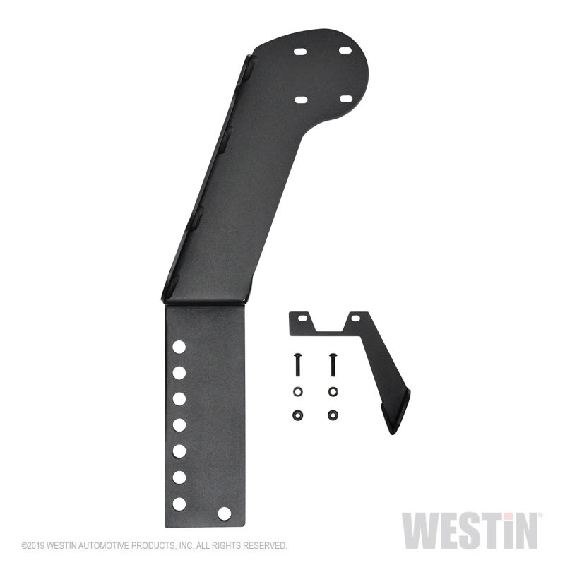 Westin 07-18 Jeep Wrangler JK WJ2 3rd Brakelight / RotoPax Combo Mount - Textured Black - 59-89035