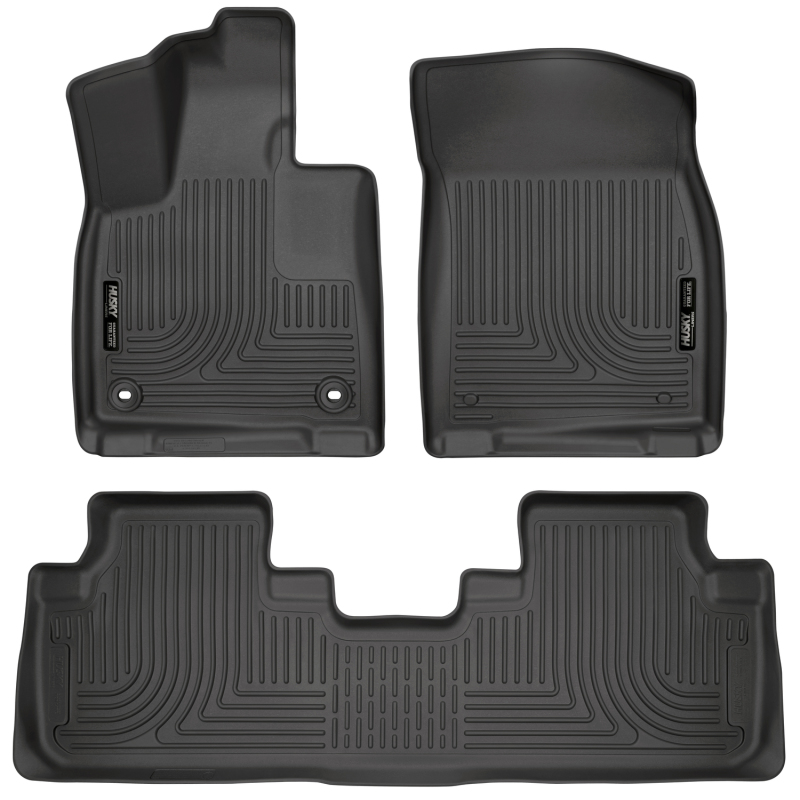 Husky Liners Weatherbeater 16-17 Lexus RX350 / 16-17 RX450H Front & 2nd Seat Floor Liners - Black - 99651