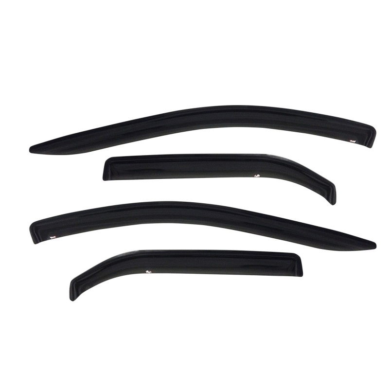 Westin 2014-2018 Chevy Silverado 1500 Dbl Cab Wade Slim Wind Deflector 4pc - Smoke - 72-31482