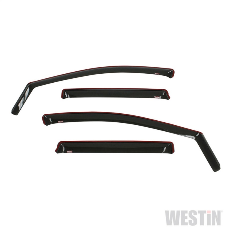 Westin 13-19 Ford Escape In Channel Wind Deflector 4pc - Smoke - 72-37415