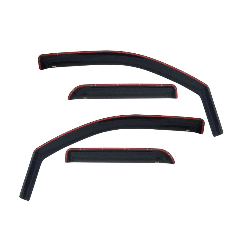 Westin 2007-2014 Chevy Silverado 2500/3500 Extended Cab Wade In-Channel Wind Deflector 4pc - Smoke - 72-39407