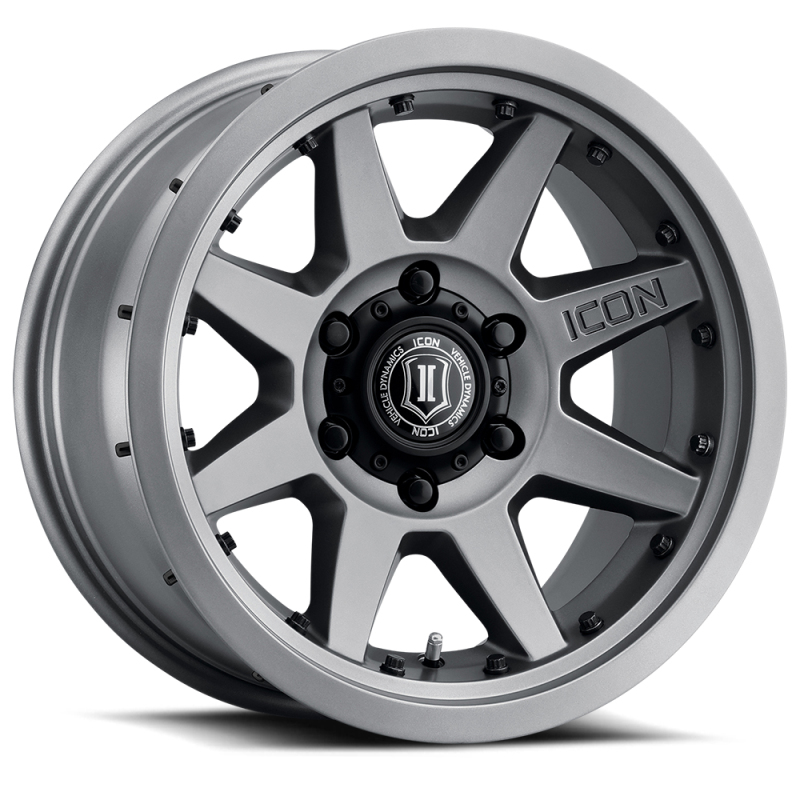 ICON Rebound Pro 17x8.5 5x5 -6mm Offset 4.5in BS 71.5mm Bore Titanium Wheel - 21817857345TT