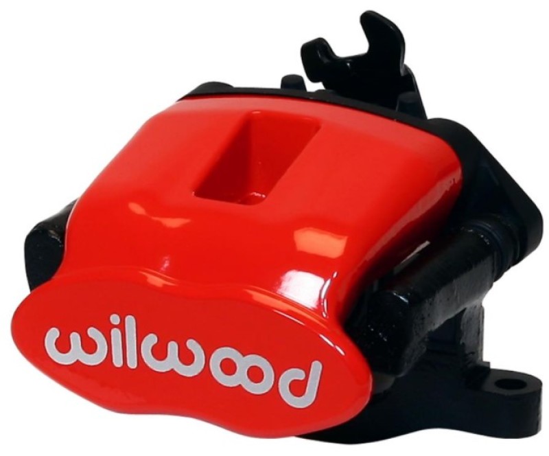 Wilwood Caliper-Combination Parking Brake-Pos 13-L/H-Red 41mm piston .81in Disc - 120-10112-13-RD