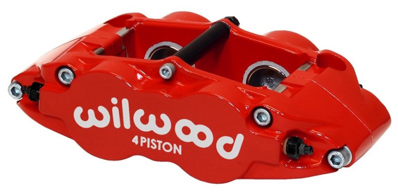 Wilwood Caliper-Narrow Superlite 4R - Red 1.12/1.12in Pistons 0.81in Disc - 120-11876-RD