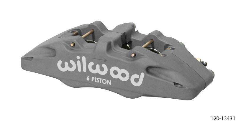 Wilwood DynaPro DP6 Lug Mount Anodized Alum. Caliper 1.62in/1.38in/1.38in Piston .38in Rotor - Left - 120-13431