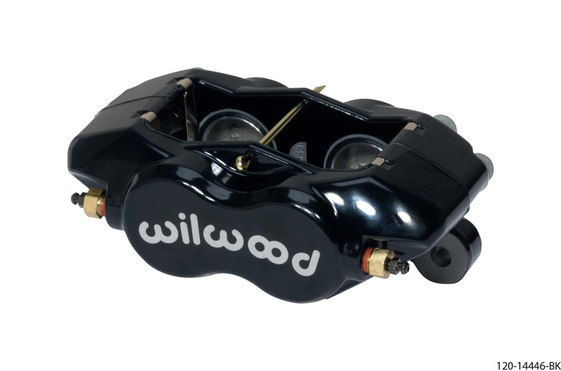 Wilwood Caliper-Forged DynaliteI w/Dust Seal-Black 1.38in Pistons .81in Disc - 120-14446-BK