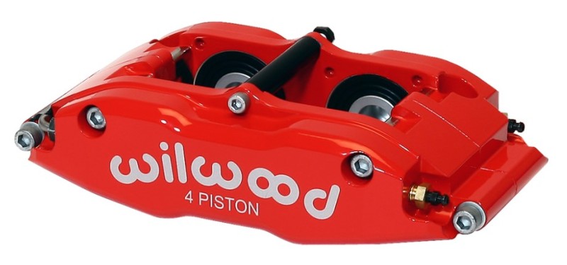 Wilwood Caliper-BNSL4R-Red 1.25in Pistons 1.10in Disc - 120-8062-LRD