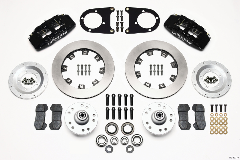 Wilwood Dynapro 6 Front Hub Kit 12.19in 37-48 Ford Psgr. Car Spindle - 140-10739