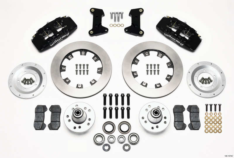 Wilwood Dynapro 6 Front Hub Kit 12.19in 74-80 Pinto/Mustang II Disc Spindle only - 140-10742