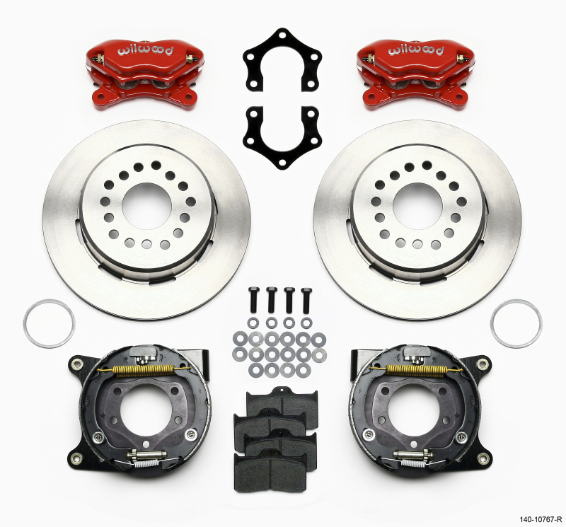 Wilwood Forged Dynalite P/S Park Brake Kit Mopar/Dana 2.50in Off w/Snap Ring Brng - 140-10767