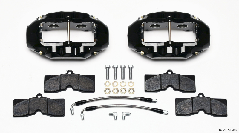 Wilwood D8-4 Rear Caliper Kit Black Corvette C2 / C3 65-82 - 140-10790-BK