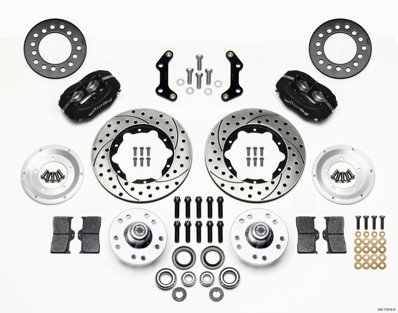 Wilwood Forged Dynalite Front Kit 11.00in Drilled 73-80 CDP A B E & F Body - 140-11019-D
