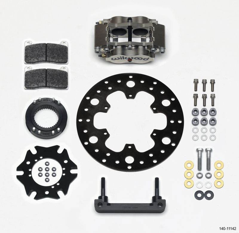 Wilwood Billet Narrow Dynalite Radial Mount Rear Inboard Midget Kit 10.50in x 0.35 Drilled Disc - 140-11142