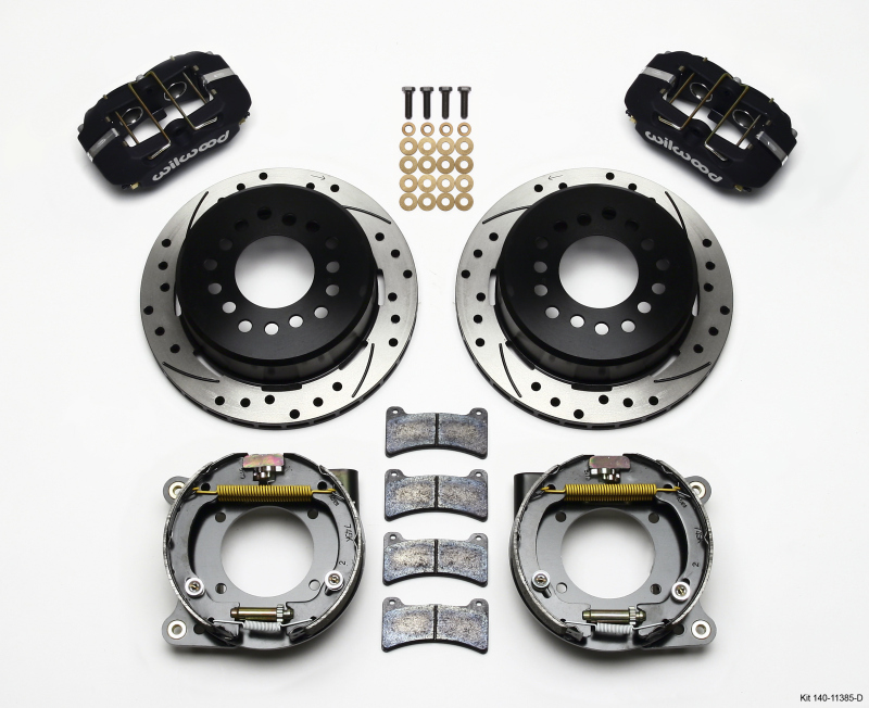Wilwood Dynapro Low-Profile 11.00in P-Brake Kit Drilled Chevy C-10 2.42 Offset 5-lug - 140-11385-D