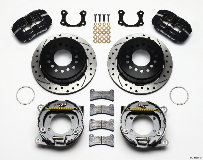 Wilwood Dynapro Low-Profile 11.00in P-Brake Kit Drilled New Big Ford 2.50in Offset - 140-11389-D