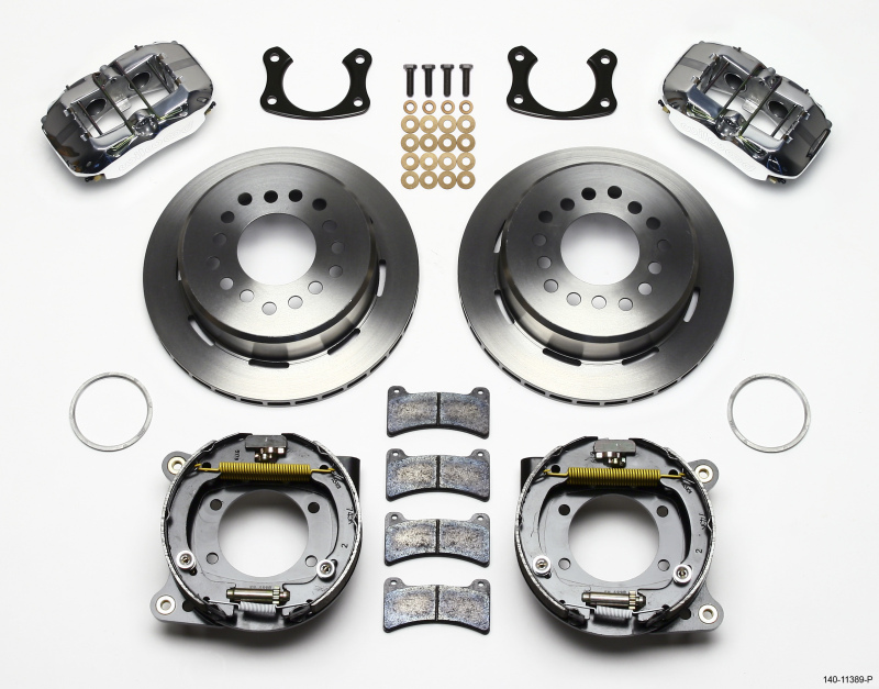 Wilwood Dynapro Low-Profile 11.00in P-Brake Kit-Polish New Big Ford 2.50in Offset - 140-11389-P