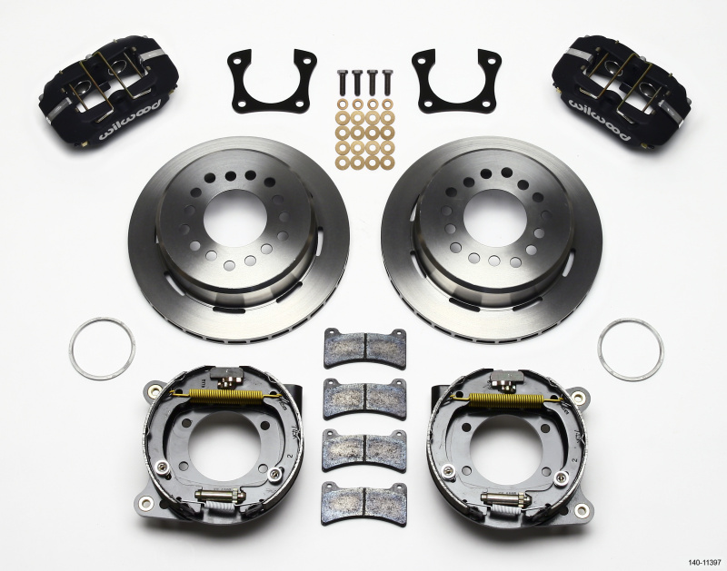 Wilwood Dynapro Low-Profile 11.00in P-Brake Kit 58-64 Olds/Pontiac Ends 2.81in Offset - 140-11397