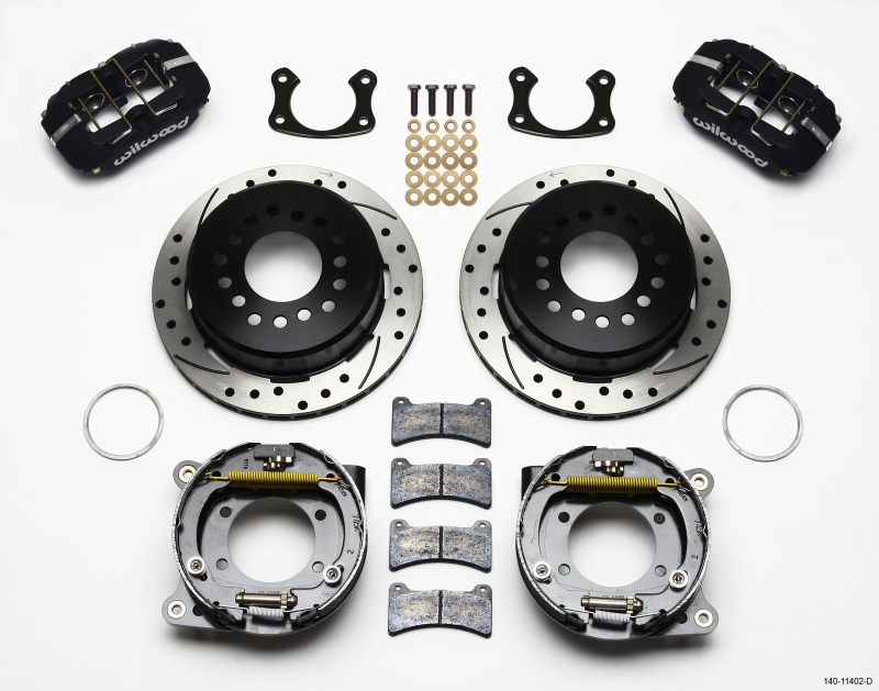 Wilwood Dynapro Low-Profile 11.00in P-Brake Kit Drilled New Big Ford 2.36in Offset - 140-11402-D