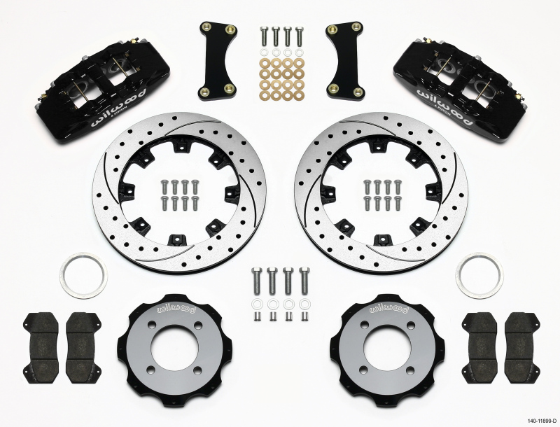 Wilwood Dynapro 6 Front Hat Kit 12.19in Drilled 2011 Fiesta - 140-11899-D