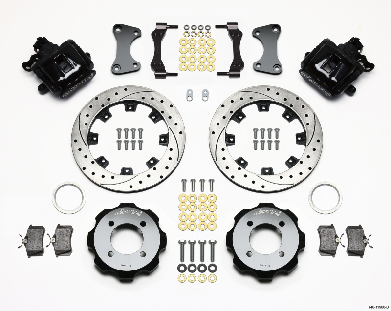 Wilwood Combination Parking Brake Rear Kit 11.75in Drilled 2011 Fiesta Rear - 140-11900-D