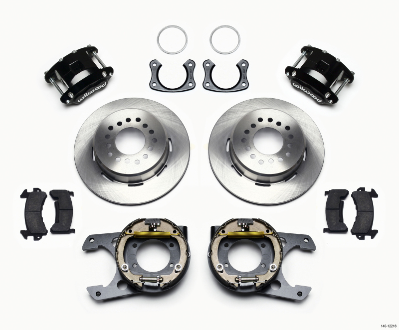 Wilwood D154 P/S Park Brake Kit Big Ford New Style 2.36in Offset - 140-12216