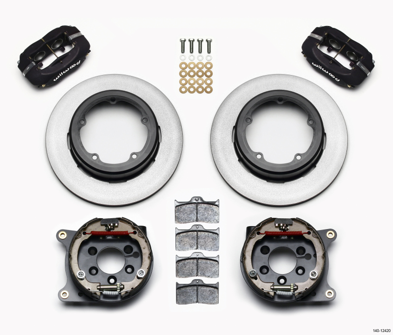 Wilwood Forged Dynalite P/S Park Brake Kit Strange Eng Floater 3.49in Offset - 140-12420