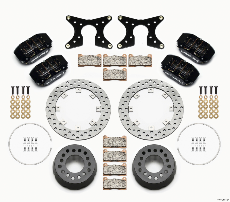 Wilwood Dynapro Lug Mount Dual Rear Dynamic Kit SA Drilled 58-64 Olds/Pont 1/2in Studs - 140-12554-D