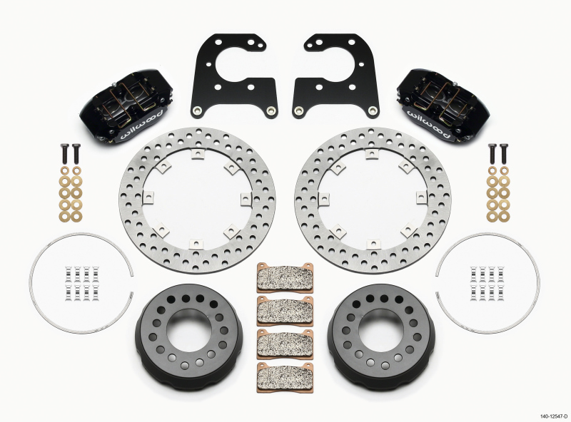 Wilwood Dynapro Lug Mount Single Rear Dynamic Kit SA Drilled Big Ford 2.36in Offset - 140-12547-D