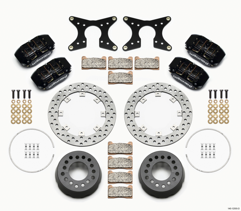 Wilwood Dynapro Lug Mount Dual Rear Dynamic Kit SA Drilled M-W/Lamb Ends 1/2in Studs - 140-12555-D