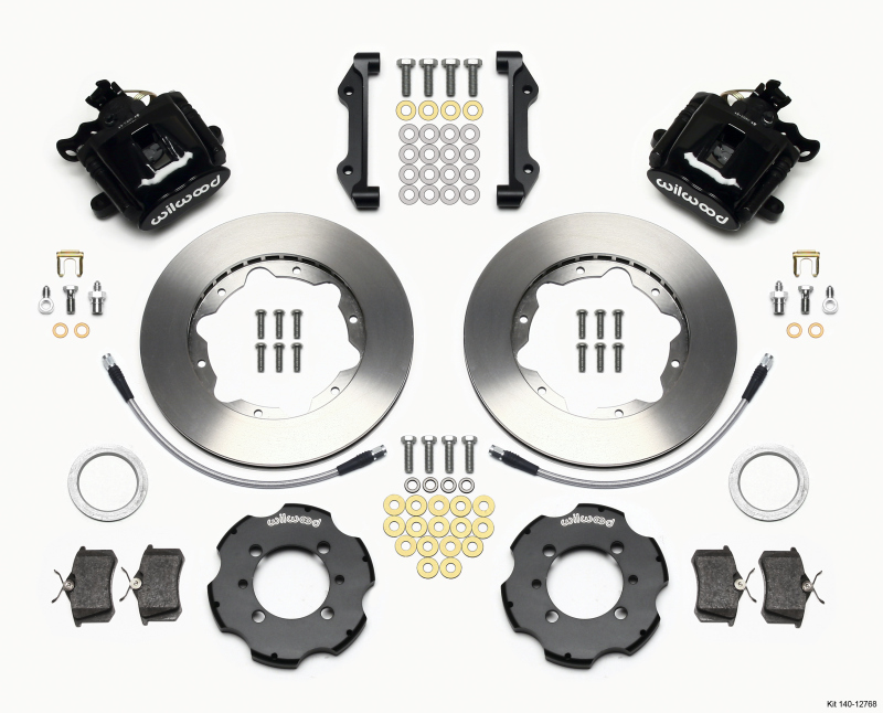 Wilwood Combination Parking Brake Rear Kit 11.00in 2012 Fiat 500 w/ Lines - 140-12768