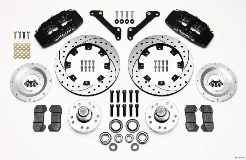 Wilwood Dynapro 6 Front Hub Kit 12.19in Drilled 79-81 Camaro - 140-12836-D
