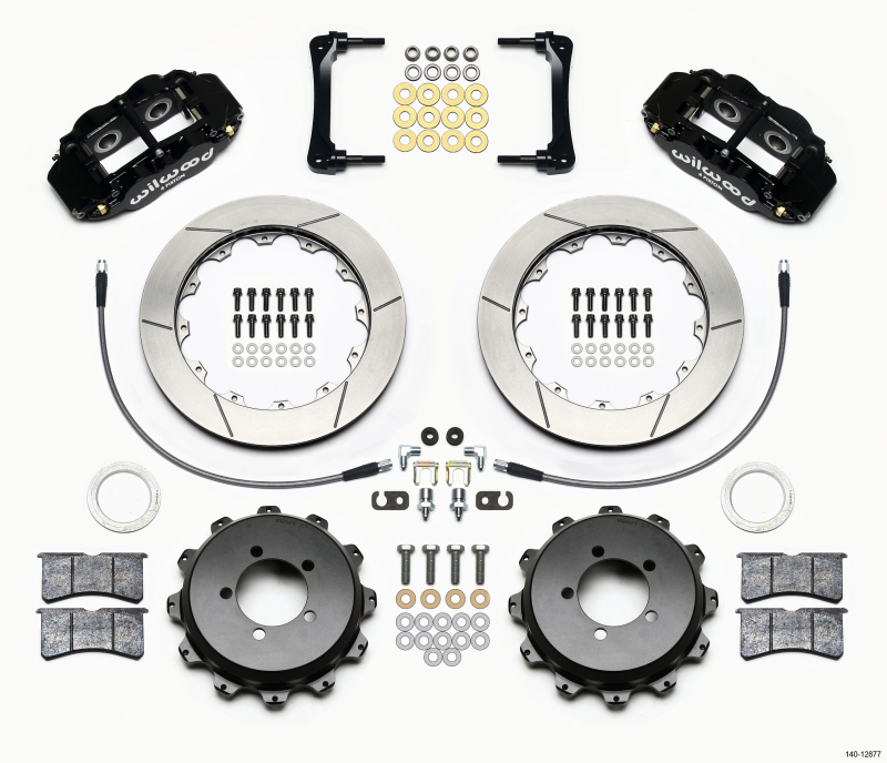 Wilwood Narrow Superlite 4R Rear Kit 12.88in 2008-2012 Subaru WRX w/Lines - 140-12877