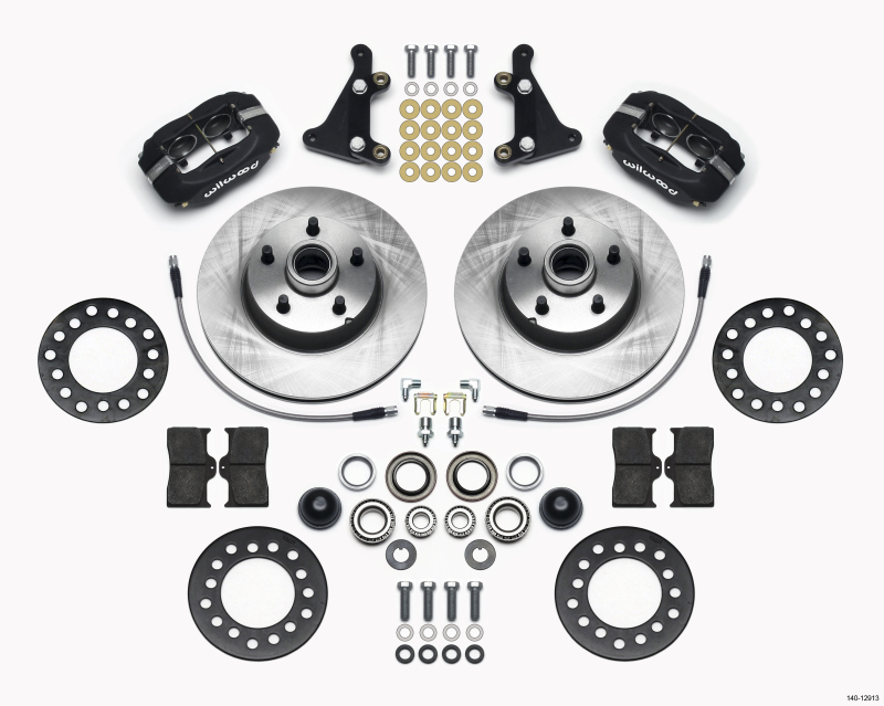 Wilwood Forged Dynalite Front Kit 11.28in 1 PC Rotor&Hub Ford 1949-1953 - 140-12913